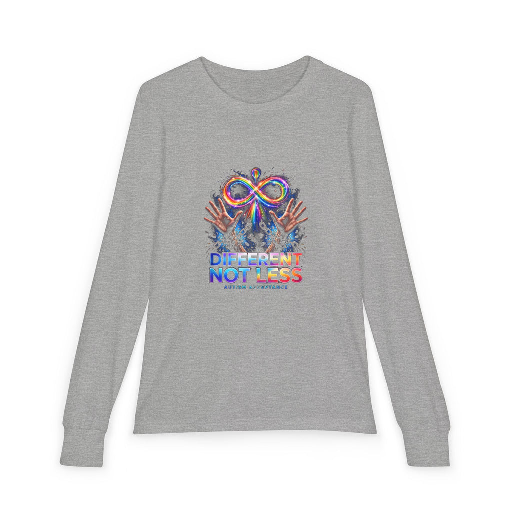 Different Not Less – Autism Acceptance Kids' Long Sleeve T-Shirt