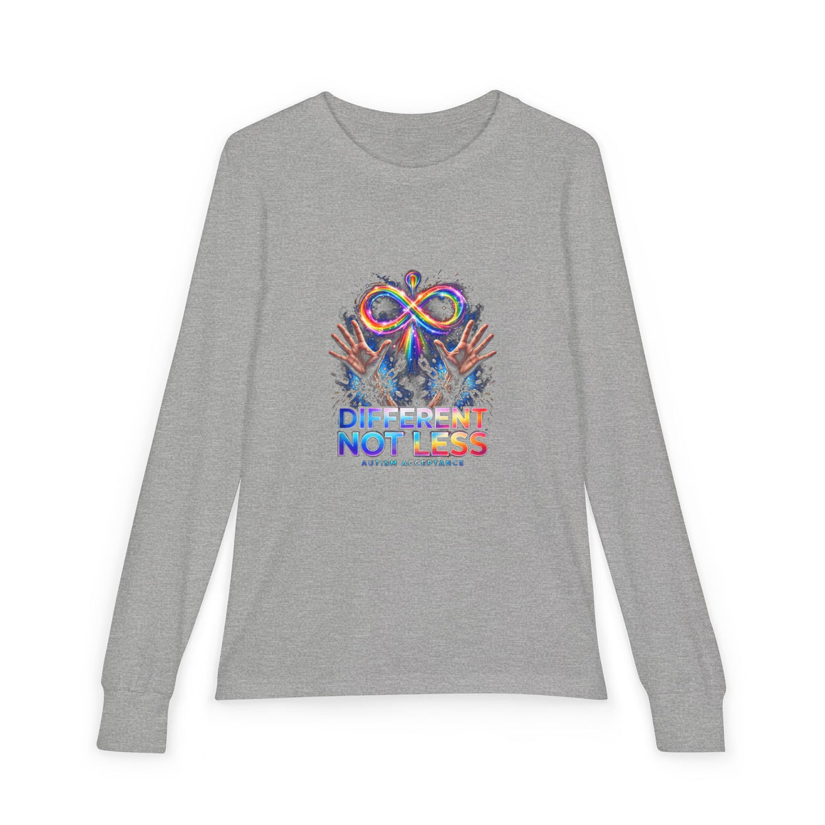 Different Not Less – Autism Acceptance Kids' Long Sleeve T-Shirt
