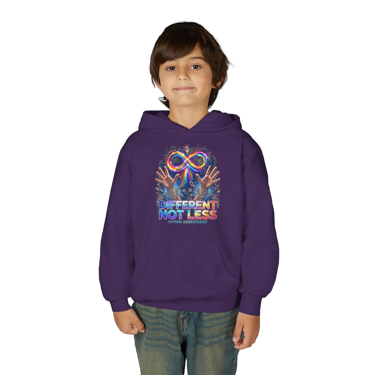 Different Not Less – Autism Acceptance Kids' Hoodie