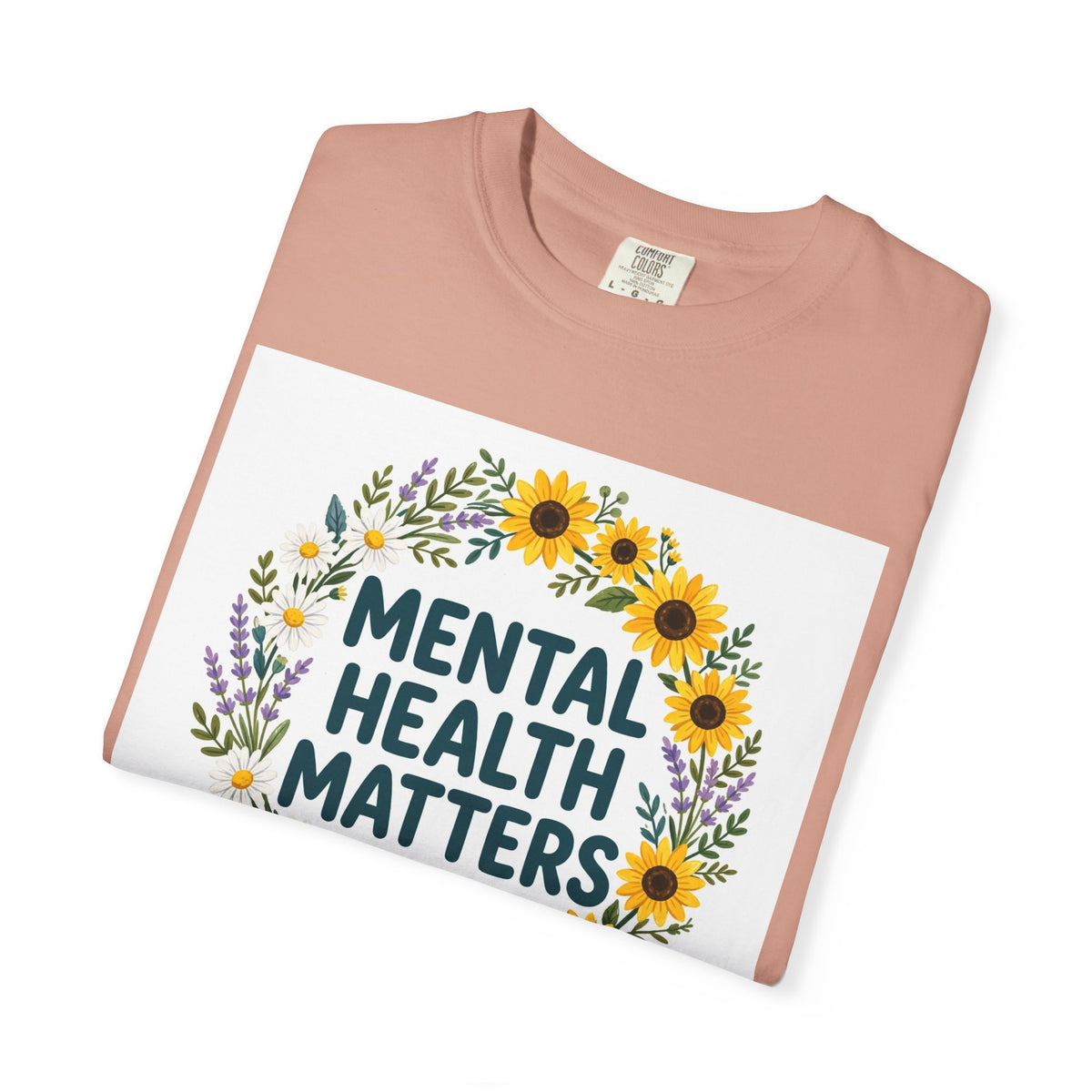Mental Health Matters – Floral Awareness T-Shirt