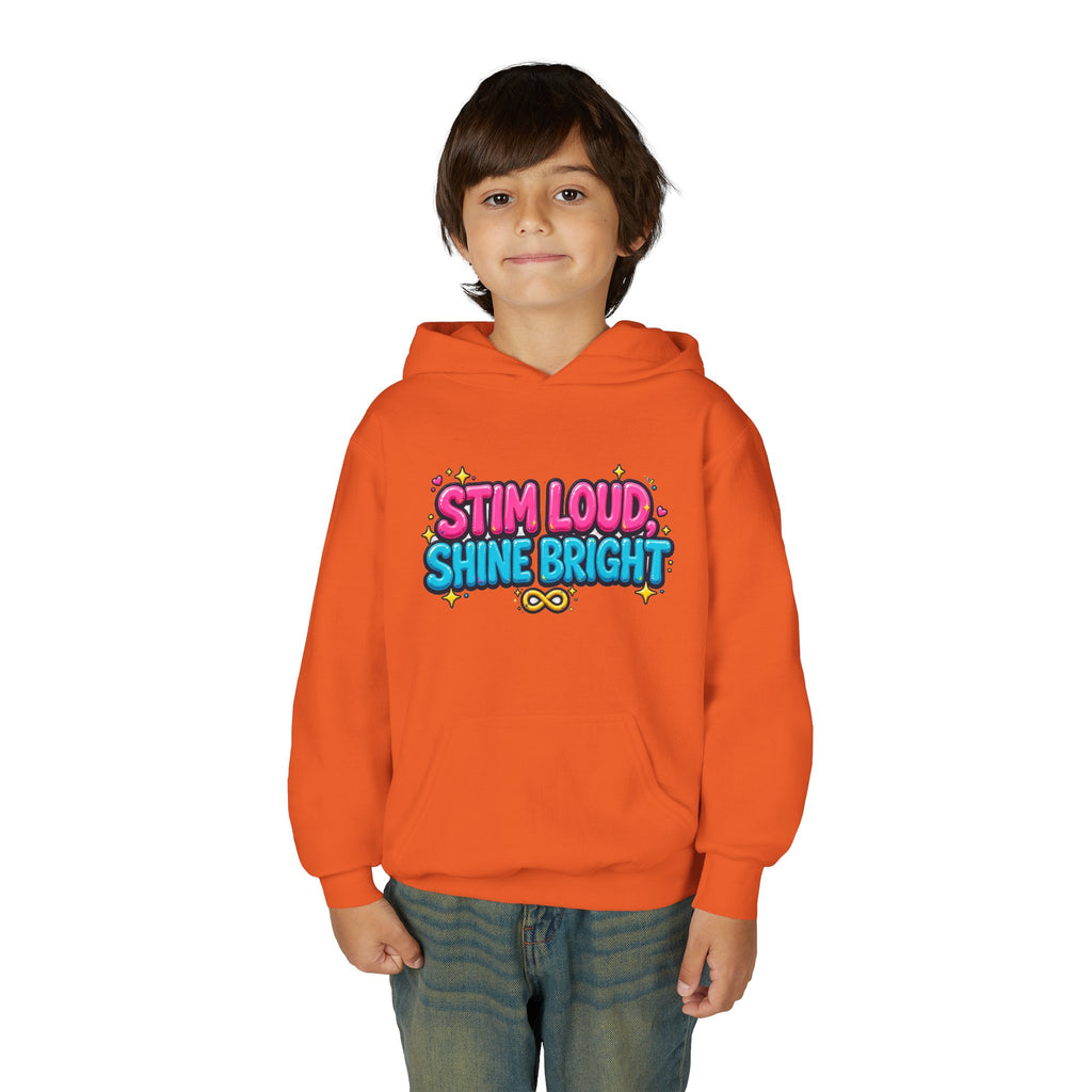 Stim Loud Shine Bright Kids' Hoodie