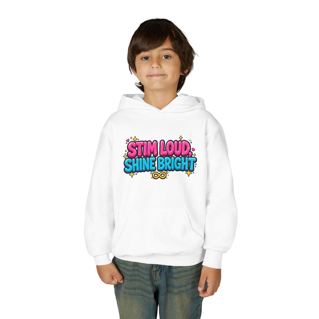 Stim Loud Shine Bright Kids' Hoodie