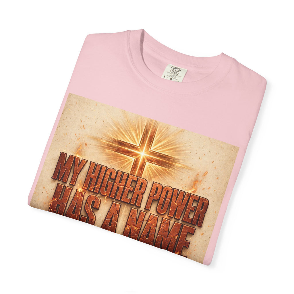 Higher Power Fiery Cross – Recovery T-Shirt