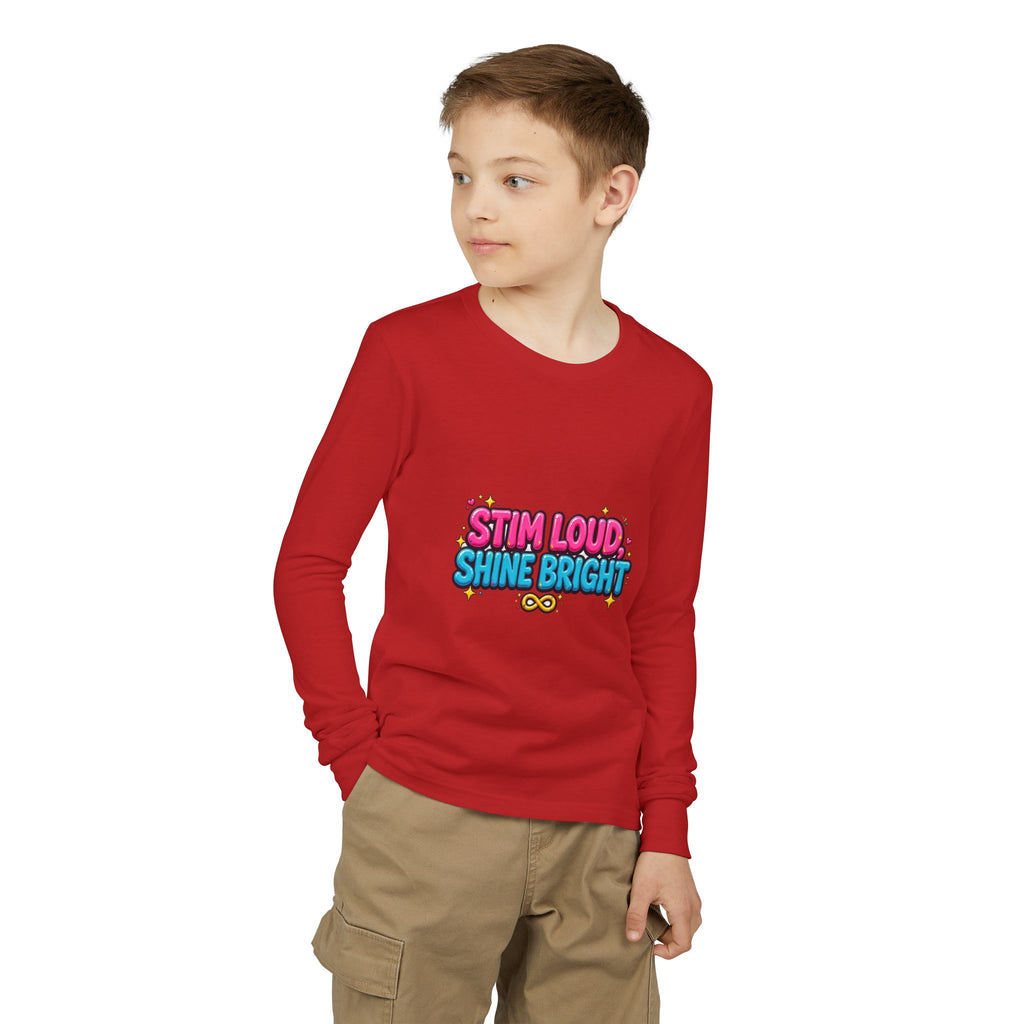 Stim Loud Shine Bright Kids' Long Sleeve T-Shirt