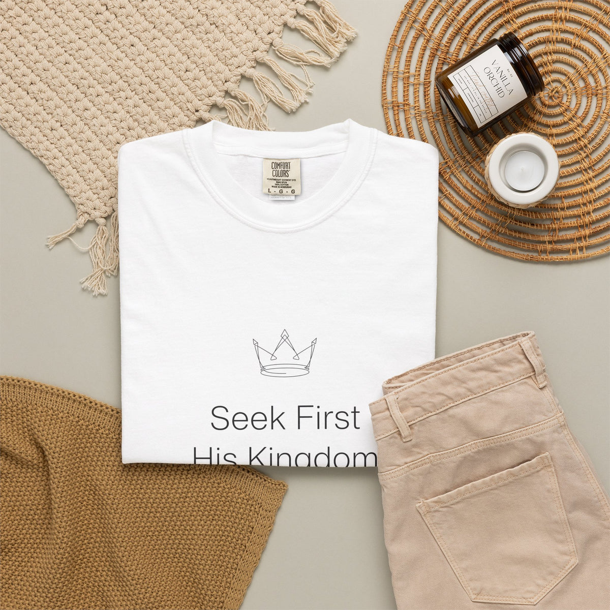 Seek First His Kingdom – Matthew 6:33 Christian T-Shirt