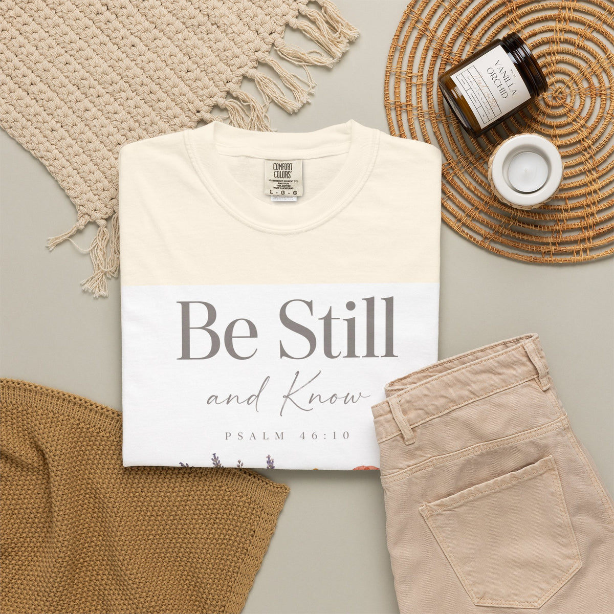 Be Still and Know – Psalm 46:10 Christian T-Shirt