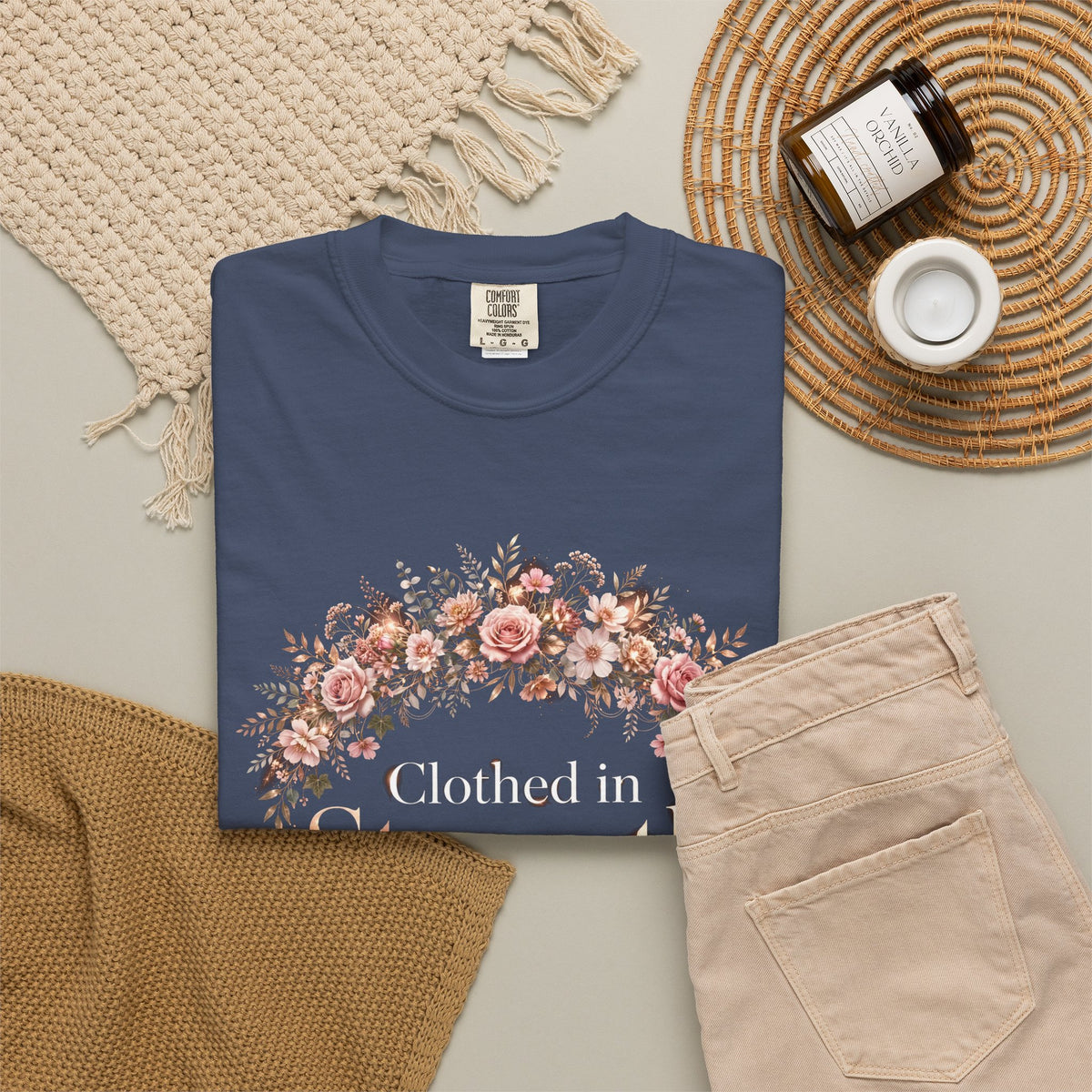 Clothed In Strength – Christian T-Shirt
