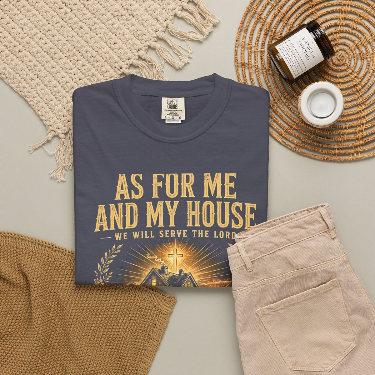 As For Me And My House We Will Serve The Lord – Christian T-Shirt