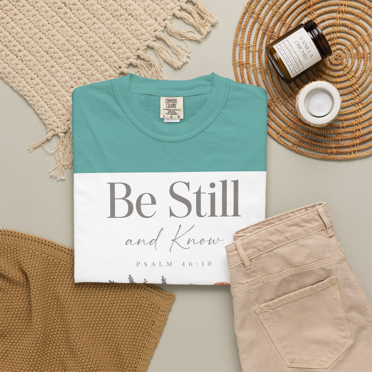 Be Still and Know – Psalm 46:10 Christian T-Shirt