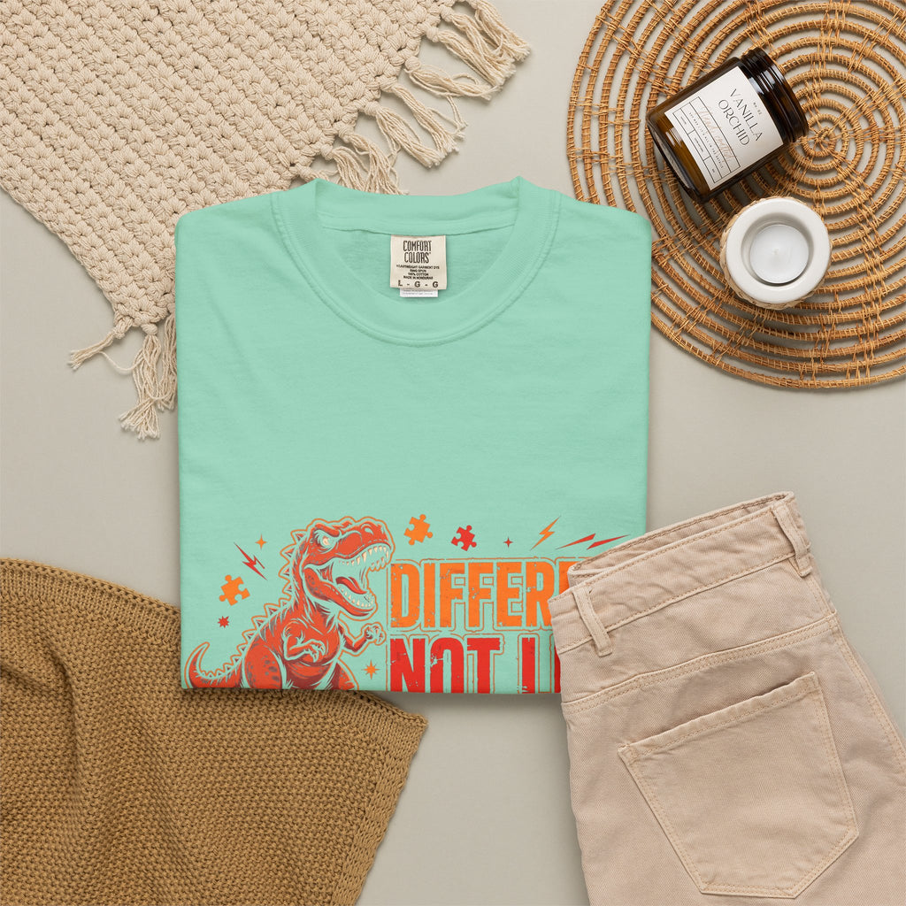 Different Not Less T-Rex – Autism Awareness T-Shirt