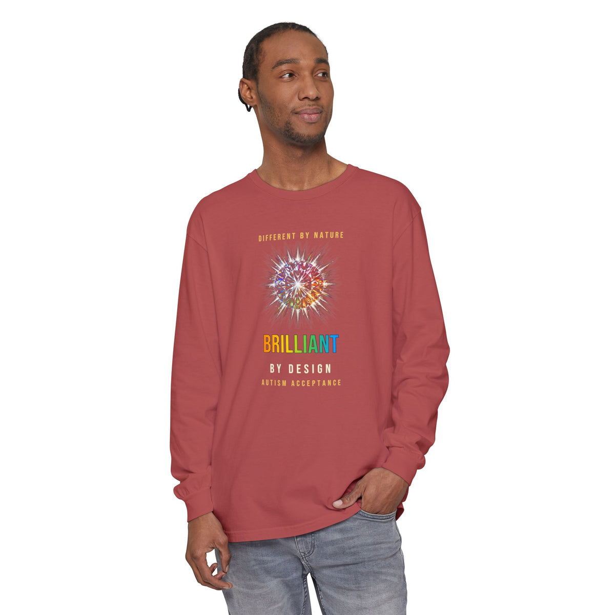 Brilliant By Design – Autism Acceptance Long Sleeve T-Shirt