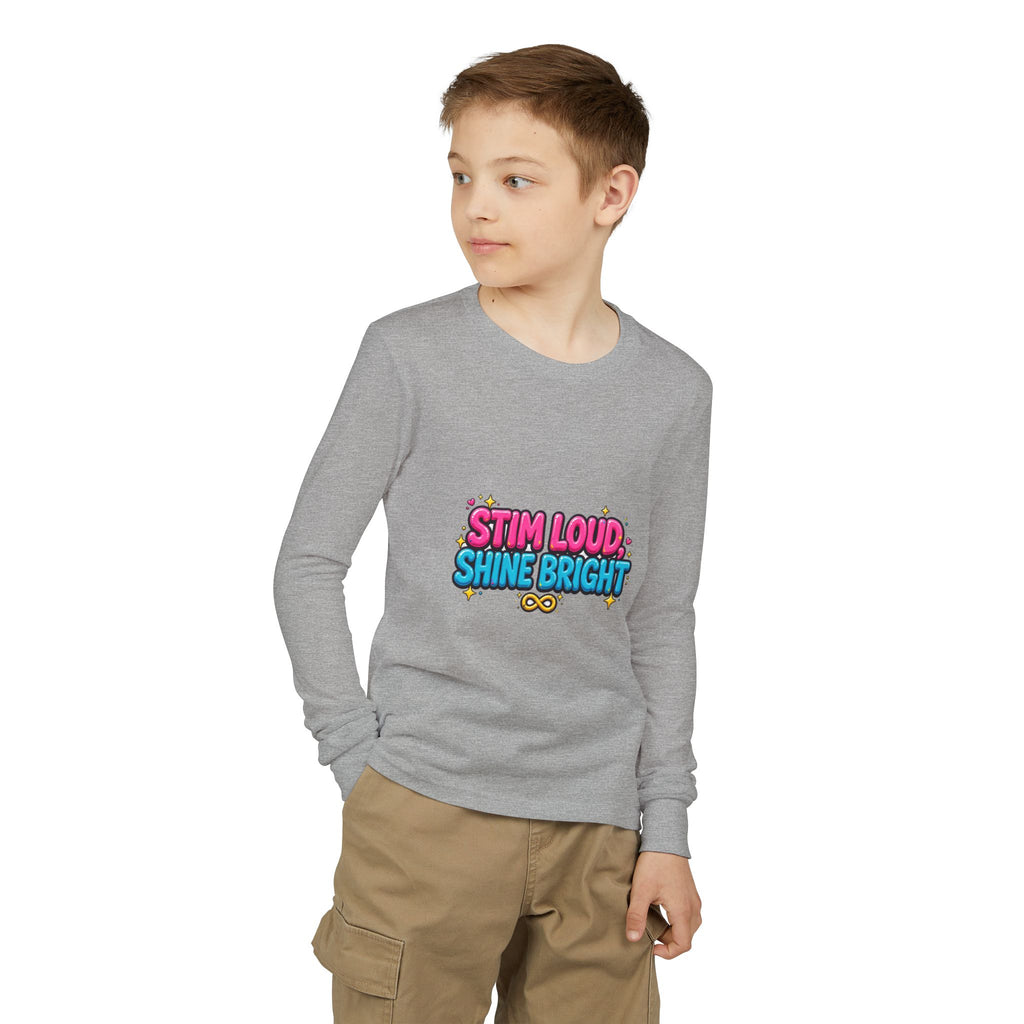 Stim Loud Shine Bright Kids' Long Sleeve T-Shirt