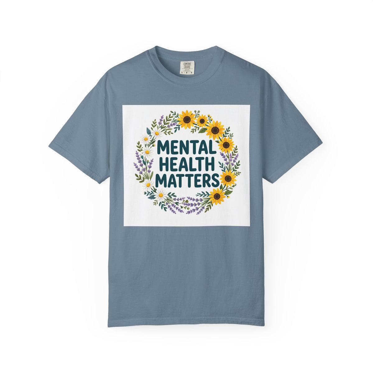 Mental Health Matters – Floral Awareness T-Shirt