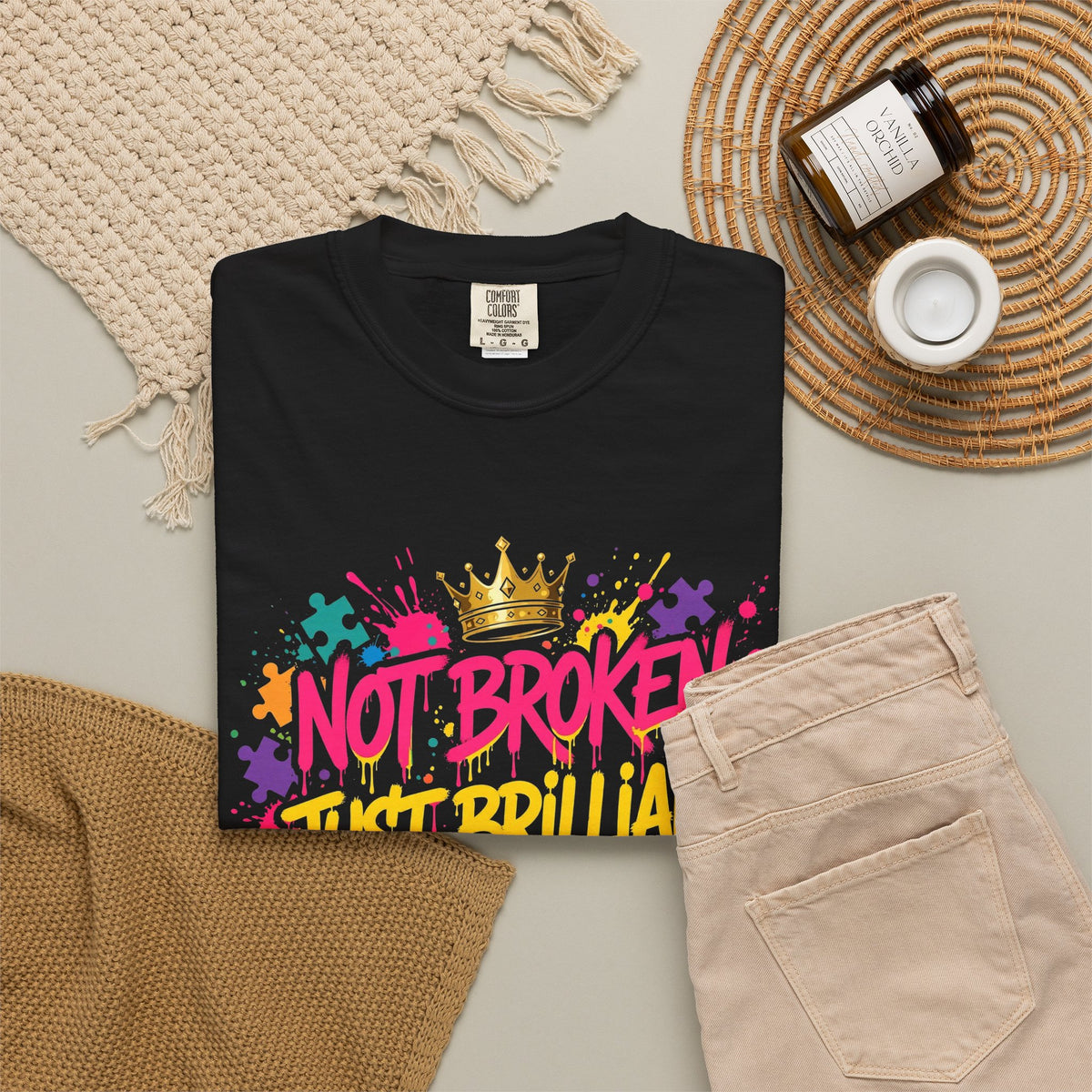 Not Broken Just Brilliant – Autism Awareness T-Shirt