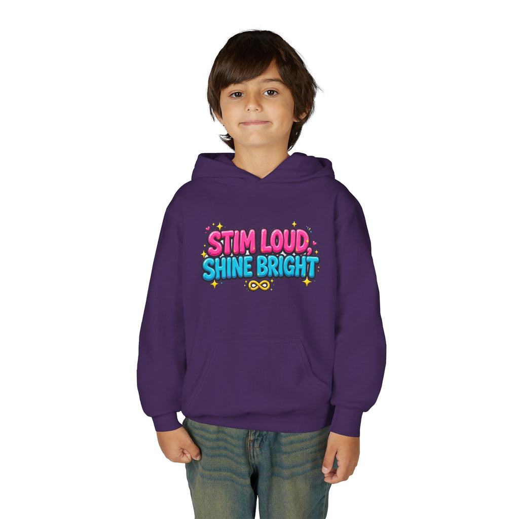 Stim Loud Shine Bright Kids' Hoodie