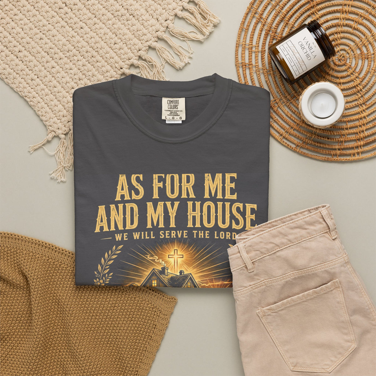 As For Me And My House We Will Serve The Lord – Christian T-Shirt