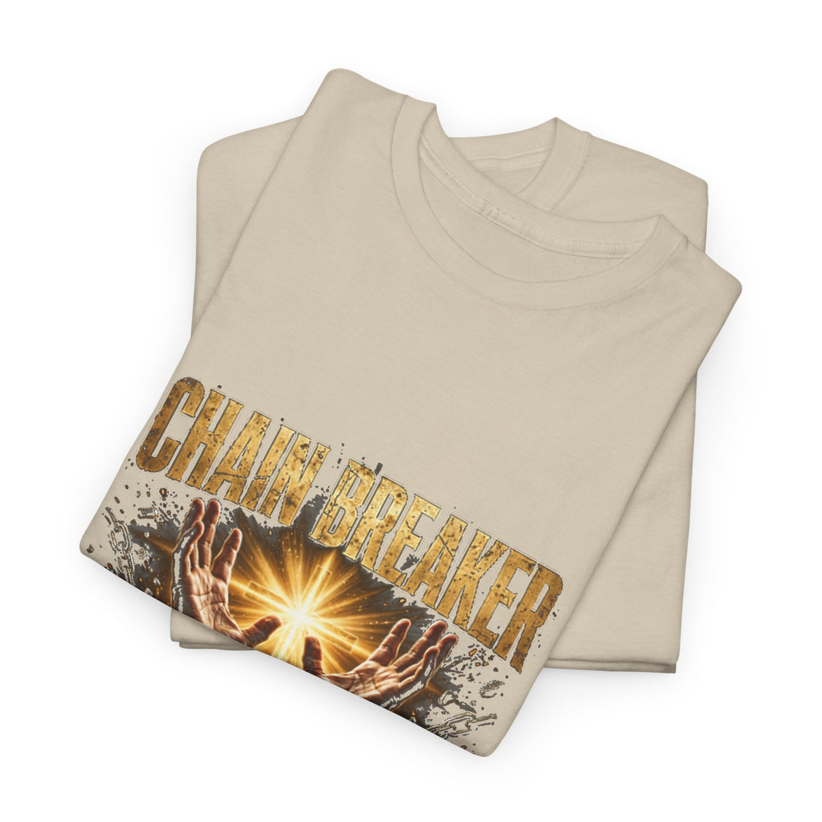 Chain Breaker Christian Graphic T-Shirt – Galatians 5:1 Bible Verse