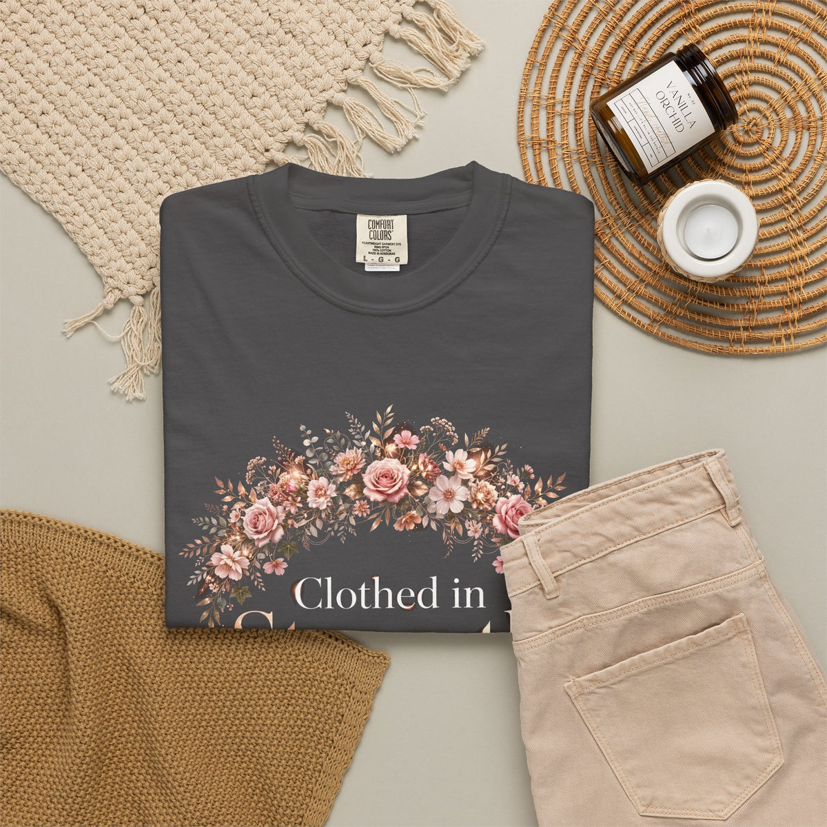 Clothed In Strength – Christian T-Shirt