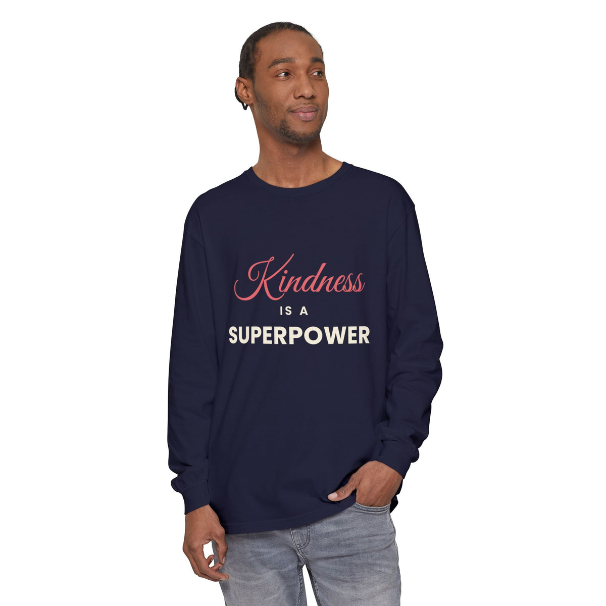 Kindness Is a Superpower – Mental Health Long-Sleeve T-Shirt