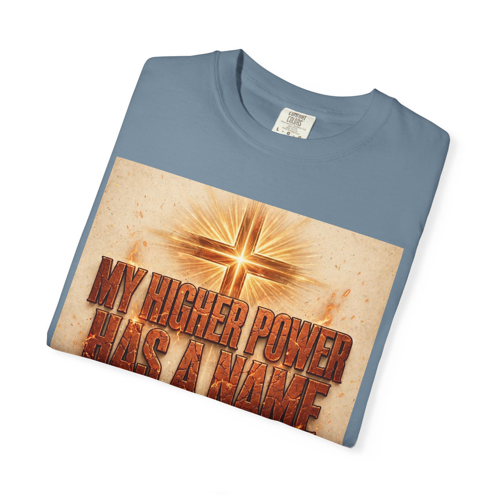 Higher Power Fiery Cross – Recovery T-Shirt