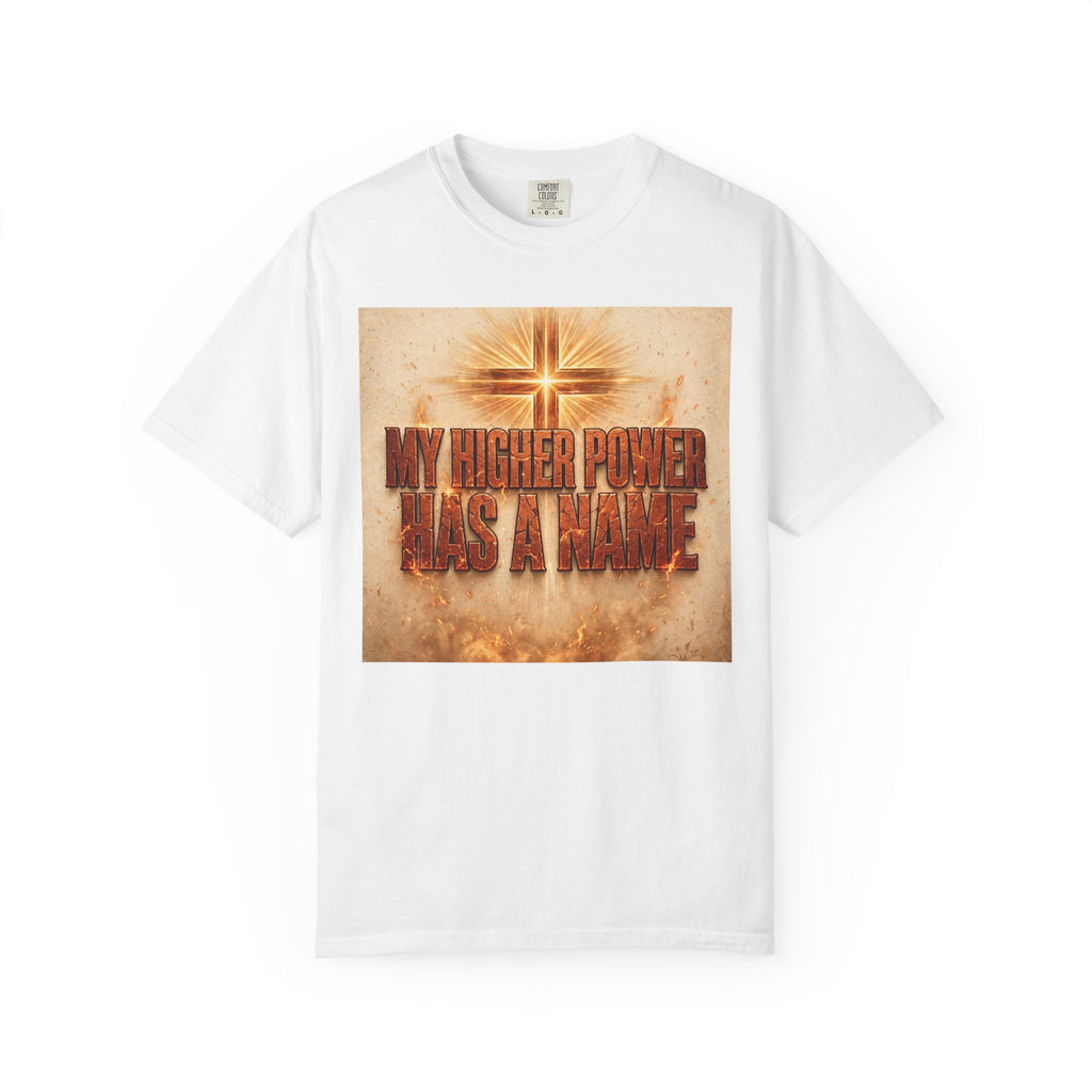 Higher Power Fiery Cross – Recovery T-Shirt