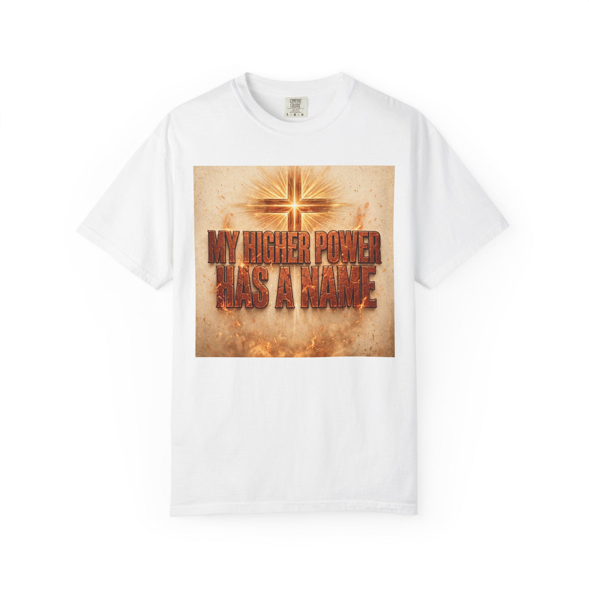 Higher Power Fiery Cross – Recovery T-Shirt