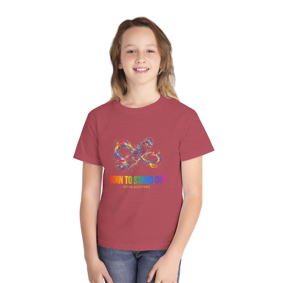 Born To Stand Out – Autism Acceptance Kids' T-Shirt