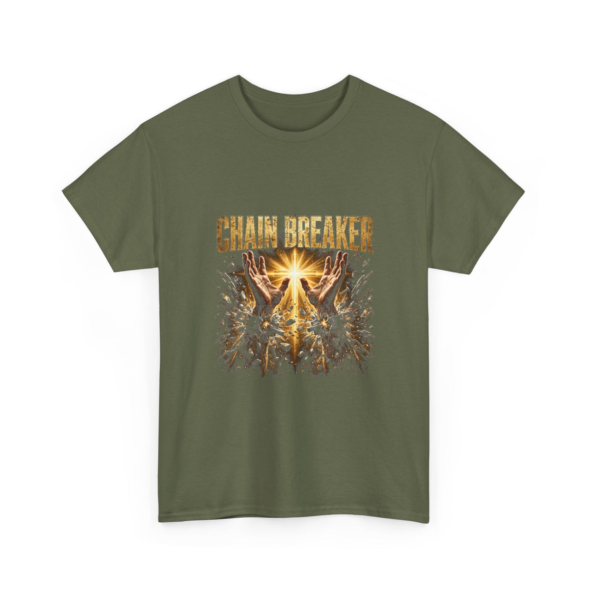 Chain Breaker Christian Graphic T-Shirt – Galatians 5:1 Bible Verse