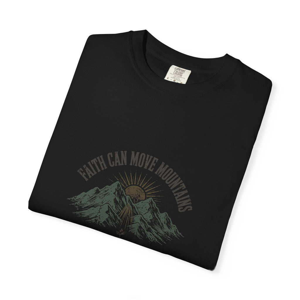Faith Can Move Mountains – Matthew 17:20 Christian T-Shirt