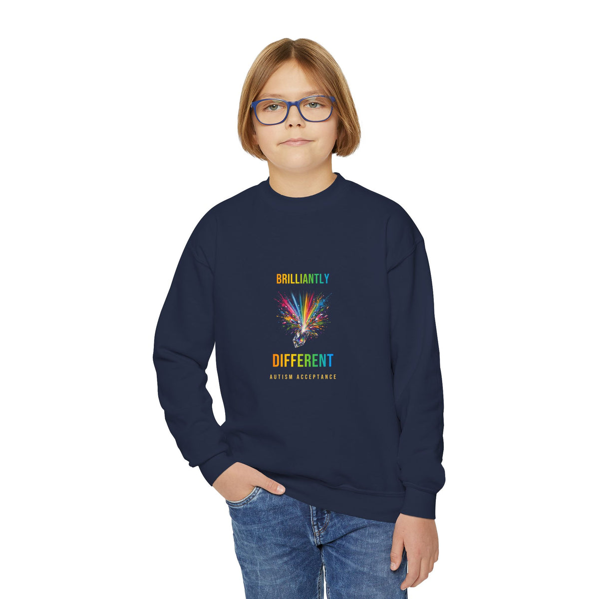 Brilliantly Different – Autism Acceptance Kids' Sweatshirt