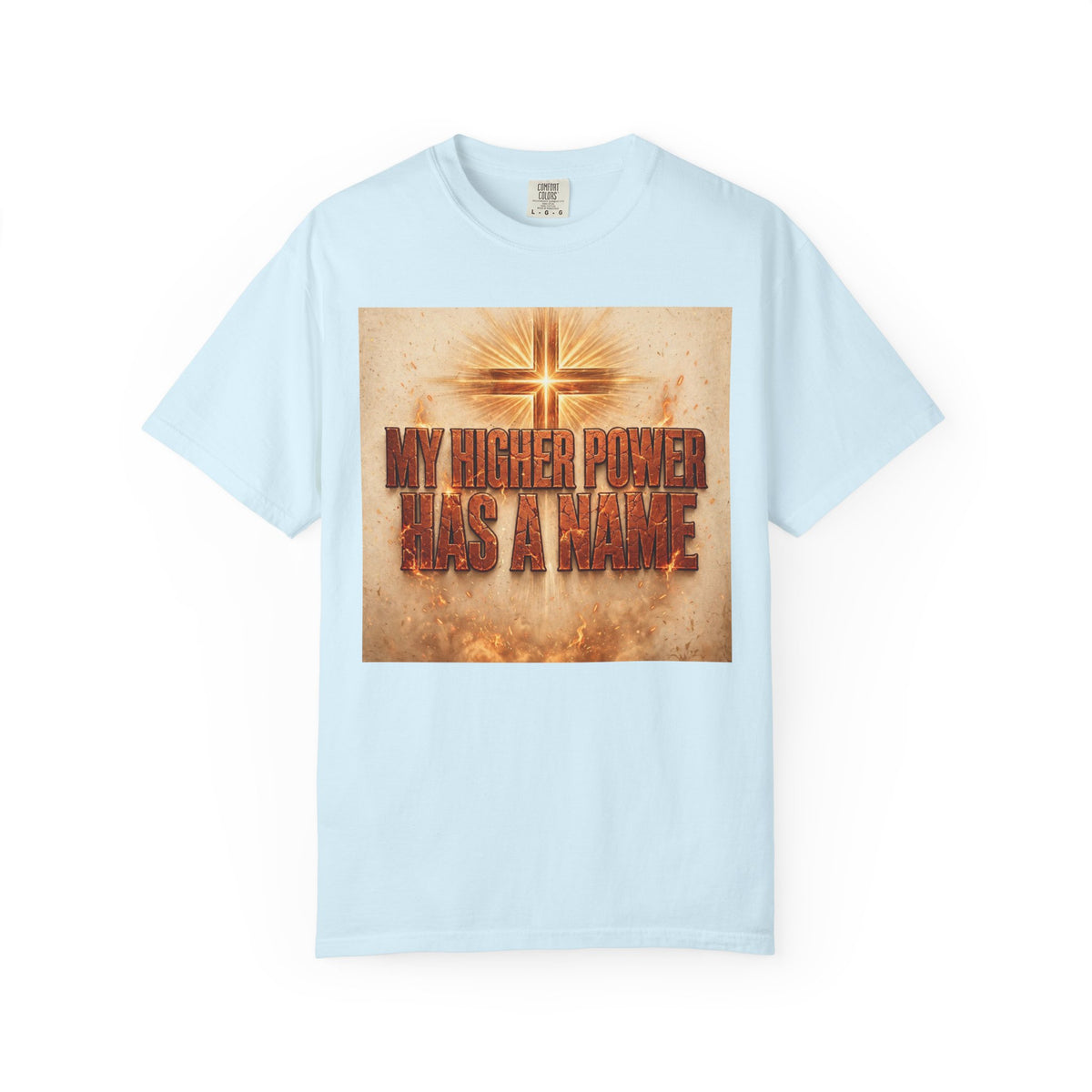Higher Power Fiery Cross – Recovery T-Shirt