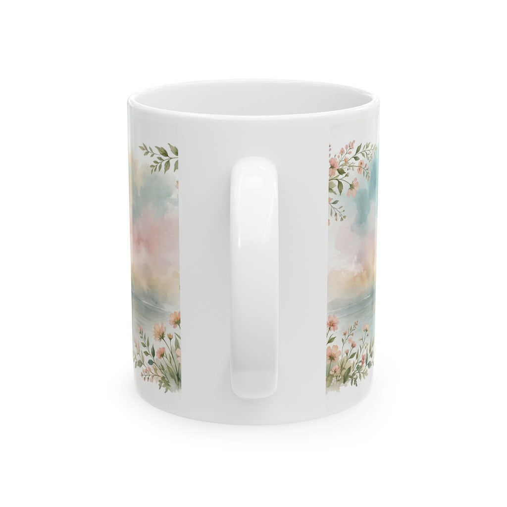 Serenity Prayer Mug — Sunrise Watercolor