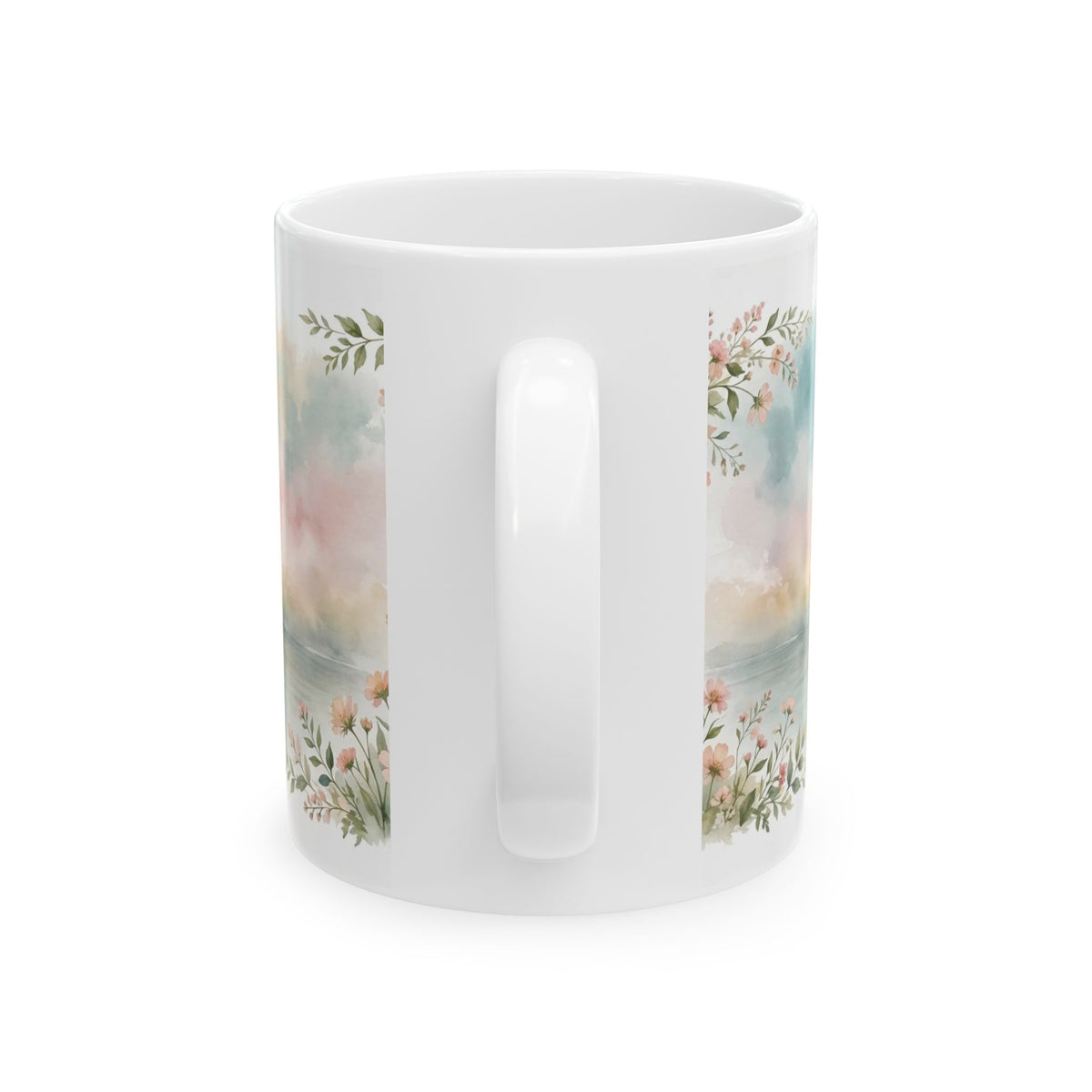 Serenity Prayer Mug — Sunrise Watercolor