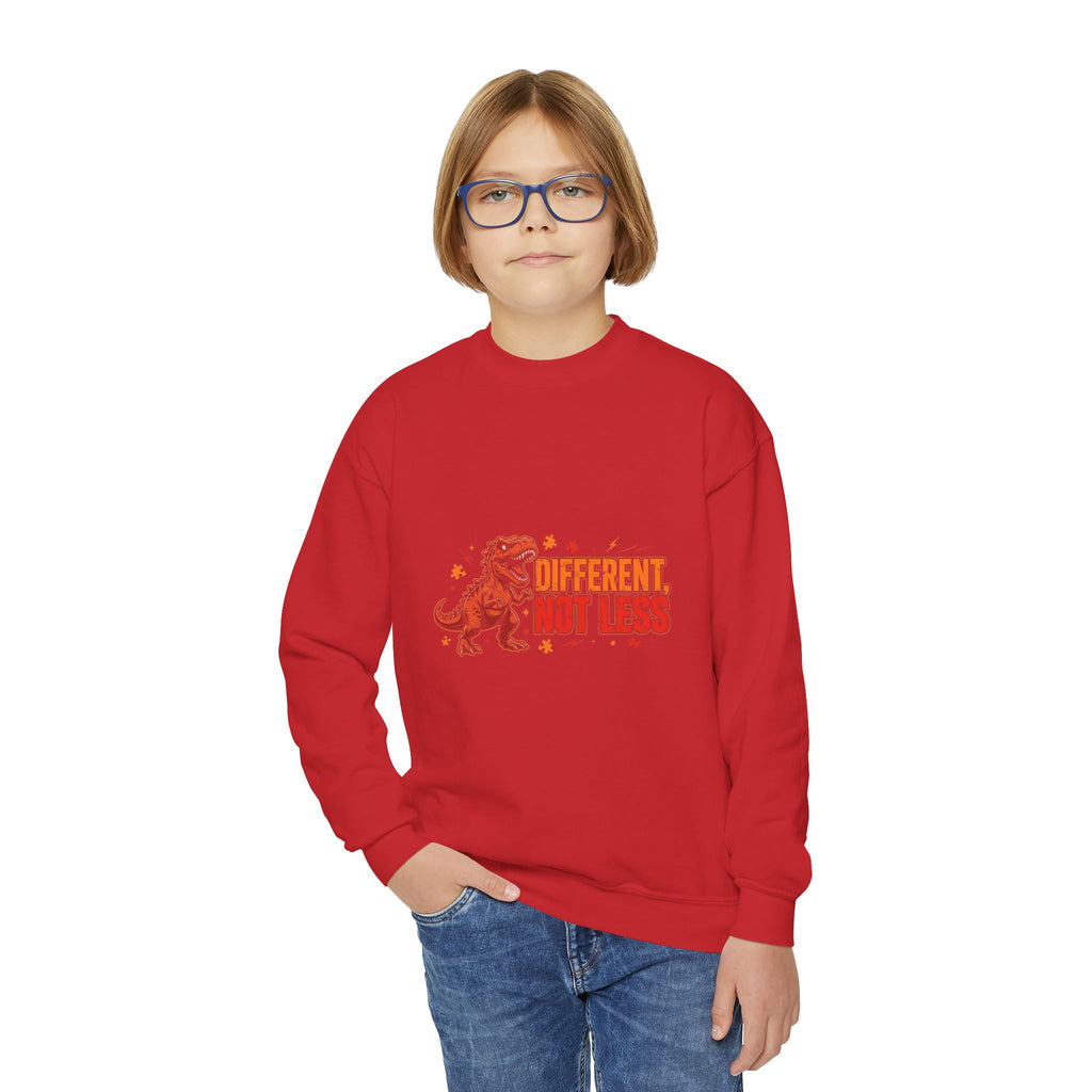 Different Not Less T-Rex – Kids' Sweatshirt