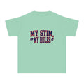 My Stim My Rules Varsity – Autism Awareness Kids T-Shirt