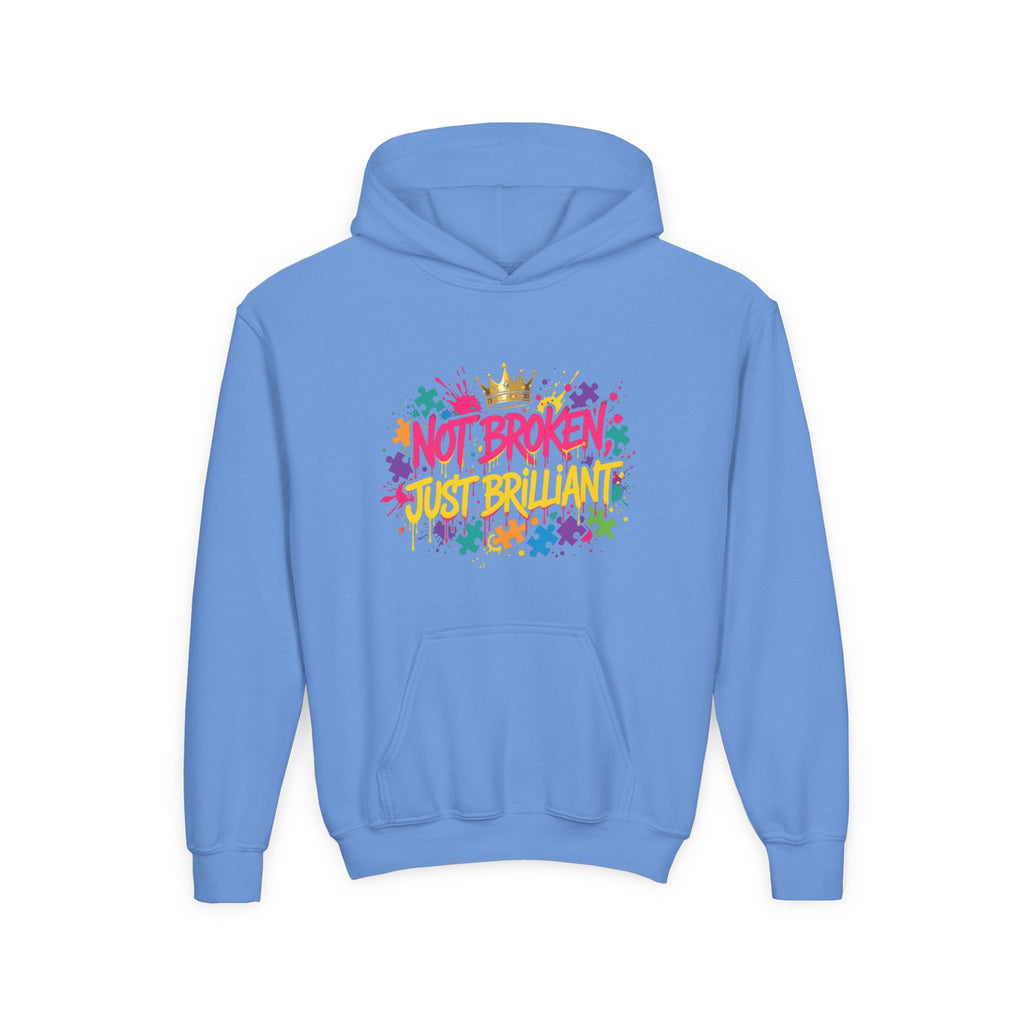 Not Broken Just Brilliant – Autism Awareness Kids' Hoodie