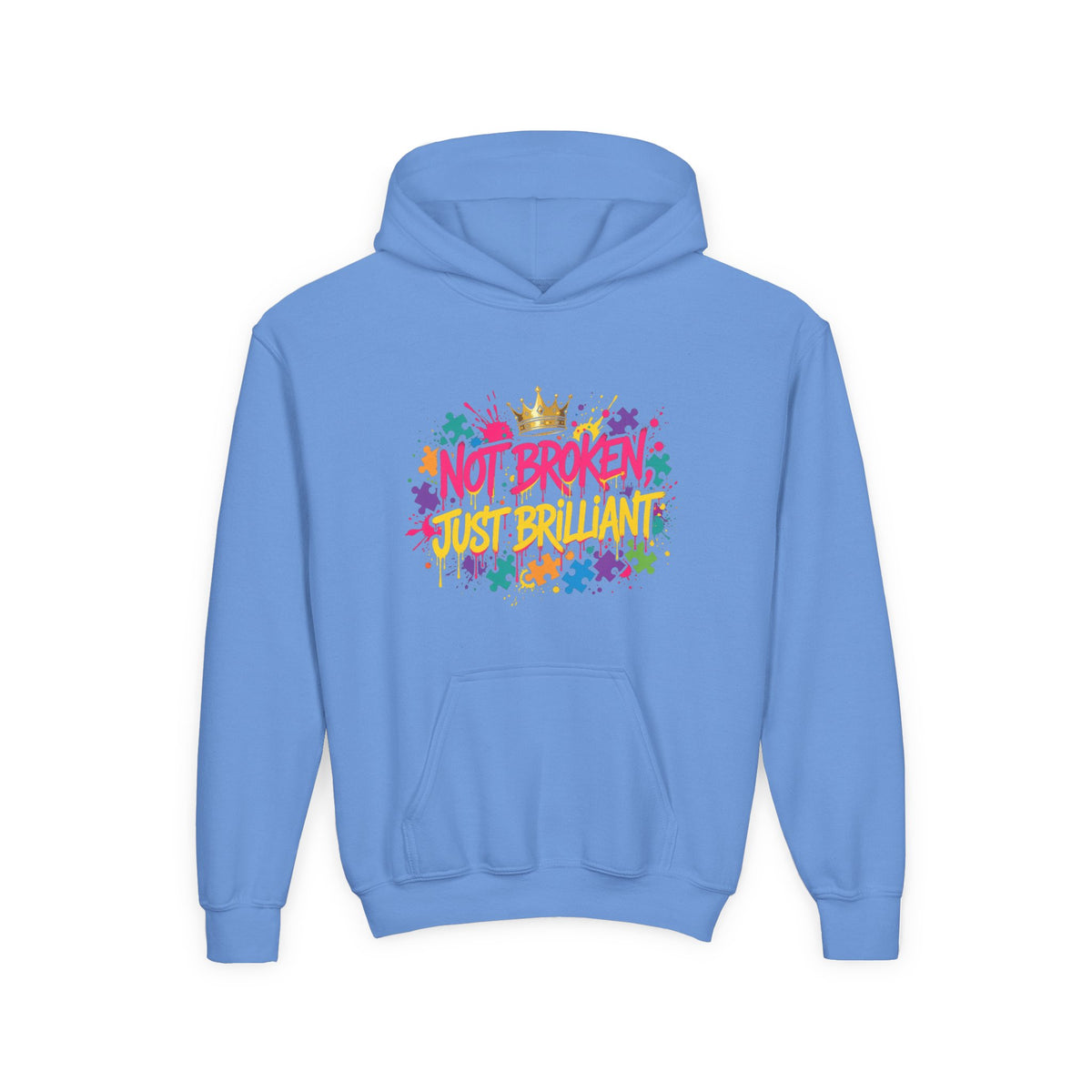 Not Broken Just Brilliant – Autism Awareness Kids' Hoodie
